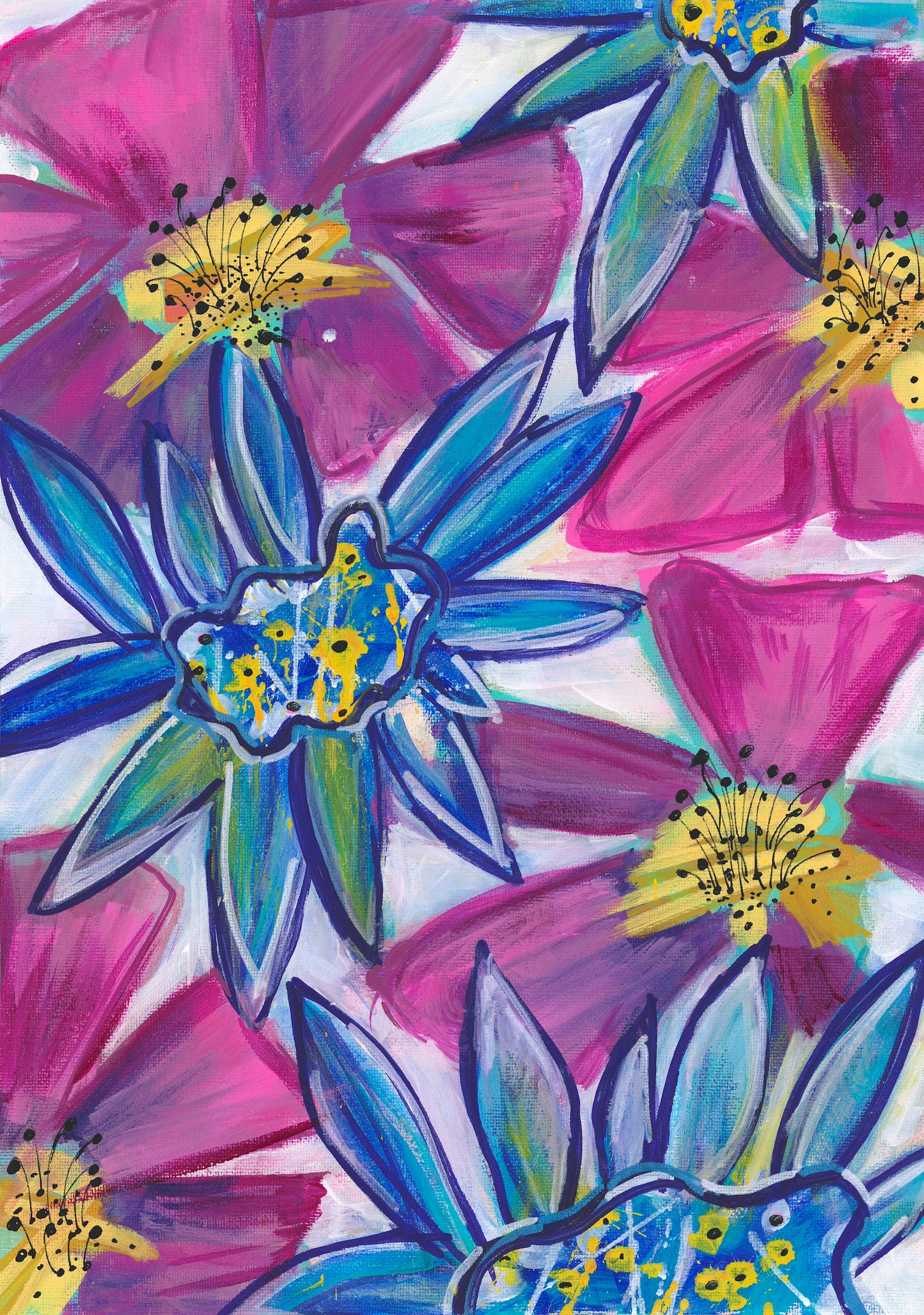 Electric Blue Greeting Card Set